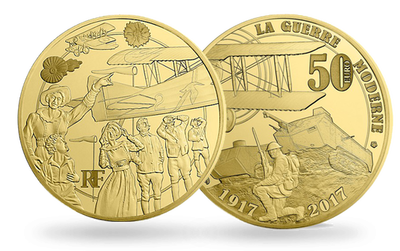 Monnaie de 50 Euros en or pur  «Les Hommes et les Femmes pendant la Grande Guerre» 2017