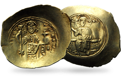 Monnaie byzantine en or 