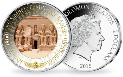 Monnaie 2 Dollars « Abou Simbel » 2015