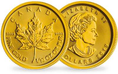 Monnaie de 1/10 once or pur « Feuille d'érable » Canada 2019 