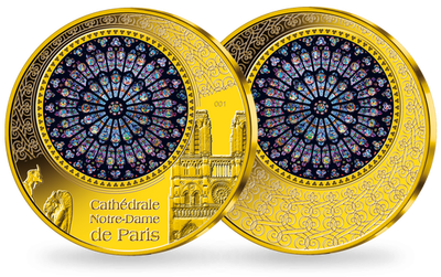 [Tirage épuisé] Edition prestige ! La frappe en or massif « Cathédrale Notre-Dame de Paris »