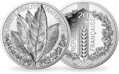 Monnaie de 20 Euros argent «Laurier 2021» Natures de France