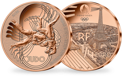 Monnaie de 1/4€ 2021 « PARIS 2024 - Les Sports : Judo »