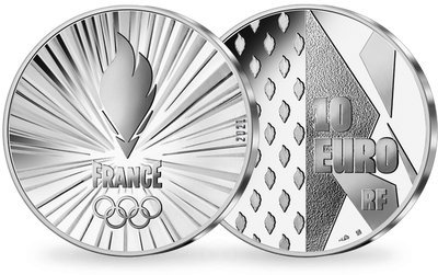 Monnaie de 10 Euros en argent pur «PARIS 2024 - Team France» 2021