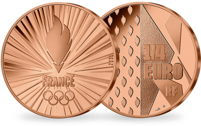 Monnaie de 1/4€ 2021 « PARIS 2024 - Team France »