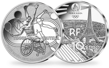 Monnaie de 10 Euros en argent pur «PARIS 2024 - Les Sports: Tennis fauteuil» 2021 