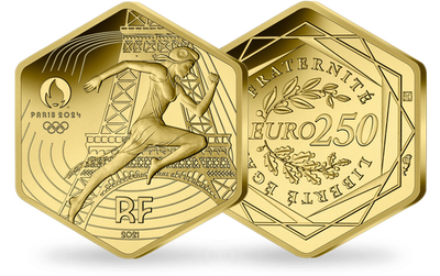 Une monnaie d'investissement en or pur : «250 Euros Marianne - Jeux Olympiques de PARIS 2024» 