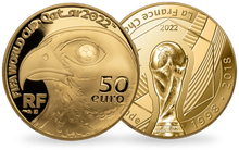 Monnaie 50€ or pur FIFA Qatar 2022