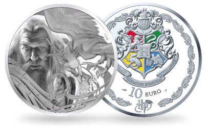 La nouvelle monnaie officielle en argent pur de 10 € « Harry Potter - Dumbledore et Fumseck » 2022 