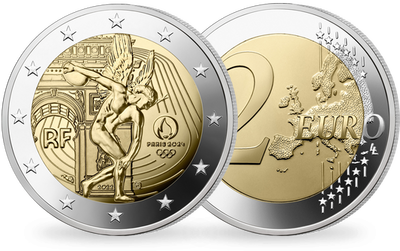 Monnaie commémorative de 2€ - Jeux Olympiques Paris 2024 - BE - 2022