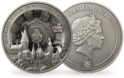 Monnaie de 1 kg en argent pur «Harry Potter™ : Le Château de Poudlard» 2021
