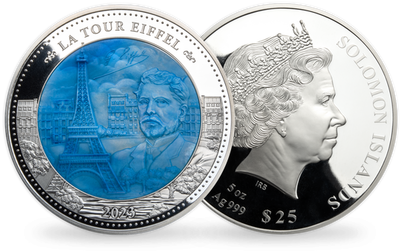 Monnaie de 5 onces d’argent pur «La Tour Eiffel» 2023 