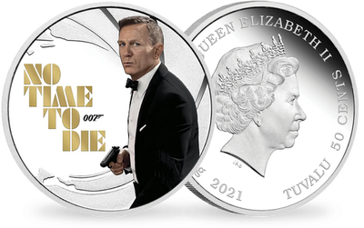 Monnaie en argent pur «James Bond 007 - Mourir peut attendre» 2021 