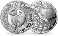 Monnaie de 10€ « Année du lapin » 2023    