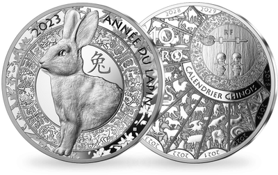 Monnaie de 10€ « Année du lapin » 2023       