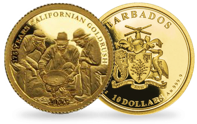 Monnaie « 175 ans de la ruée vers l’or  en Californie » 2023