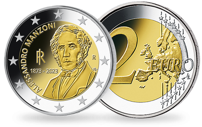 Monnaie commémorative « 240ème anniversaire de la naissance d’Alessandro Manzoni » Italie 2023