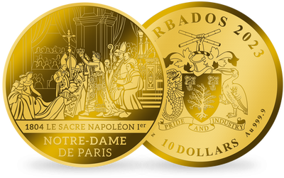 Monnaie en or le plus pur « 1804 - Le sacre de Napoléon 1er »