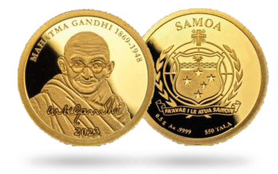 Monnaie en or pur « Mahatma Gandhi » 2023