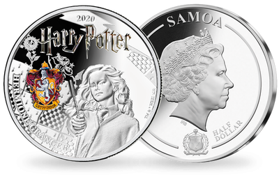 Monnaie officielle argentée et colorisée «Harry Potter - Hermione Granger» 2020