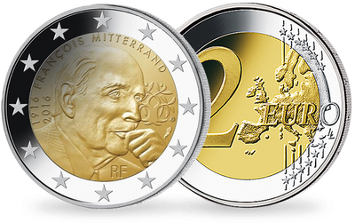 Monnaie commémorative de 2 Euros «François Mitterrand» 2016