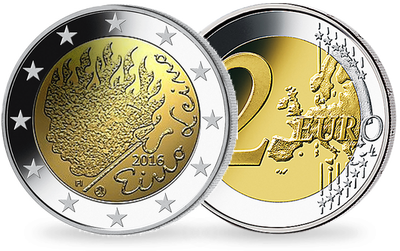 Monnaie de 2 Euros «Eino Leinen» Finlande 2016 
