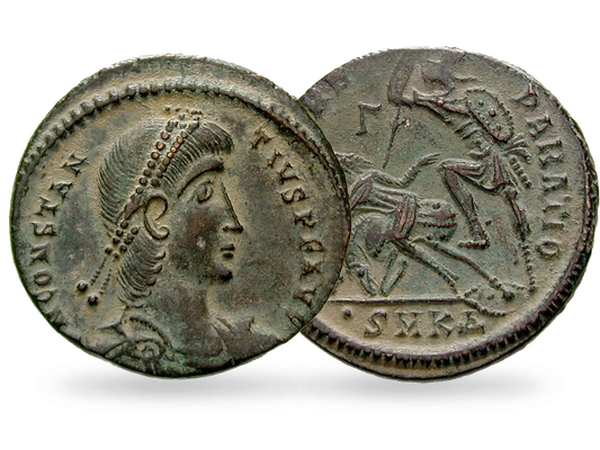 Original Bronze-Münze von Constantius II.