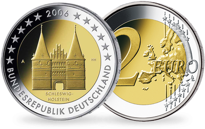 Monnaie de 2 Euros «Schleswig-Holstein» Allemagne 2006 