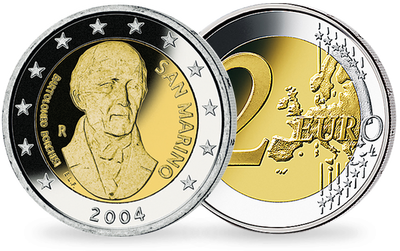 Monnaie de 2 Euros «Bartolomeo Borghesi» Saint Marin 2004 