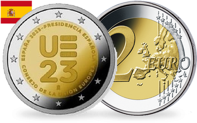 Monnaie commémorative de 2 Euros « Présidence du conseil de l'Union Européenne » Espagne 2023