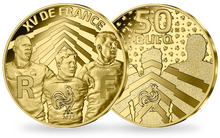 La monnaie en or pur de 50€ « XV de France 2022 »