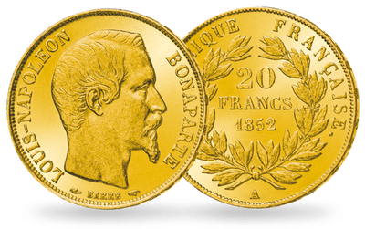 Monnaie ancienne 20 Francs or « Louis-Napoléon Bonaparte »