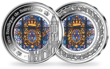 Frappe en argent massif «875 ans Basilique de Saint-Denis»