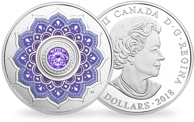 Monnaie 5 Dollars « Pierre de naissance décembre » Canada