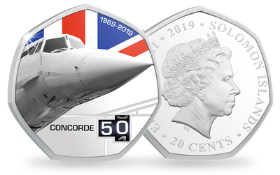 Commémorez le 50ème anniversaire du Concorde avec la monnaie « Droop Snoot »