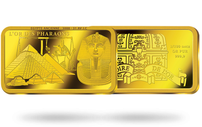 Lingot en or le plus pur « L'or des Pharaons »