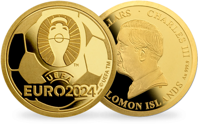 Monnaie officielle en or : « Emblème » UEFA EURO 2024