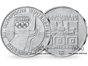 100-Schilling-Gedenkmünze ''XII. Olympische Winterspiele (4. Ausgabe Wien)''