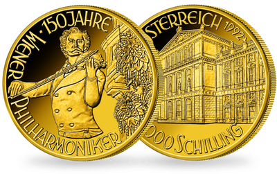 1000-Schilling-Goldmünze 1992 