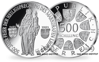500-Schilling-Gedenkmünze 1985