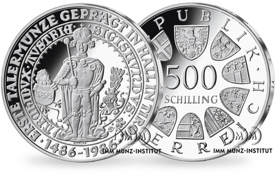 500-Schilling-Gedenkmünze 1986