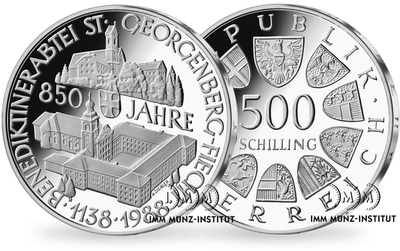 500-Schilling-Gedenkmünze 1988
