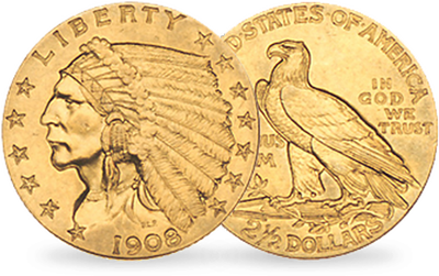 2,5 Dollar Goldmünze 