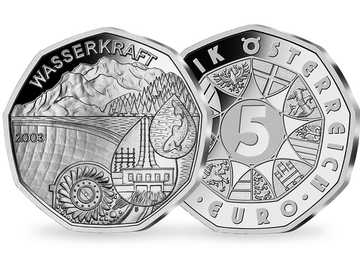 5-Euro-Silbermünze 2003 ''Wasserkraft''