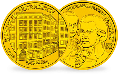 50-Euro-Goldmünze 2006 ''Mozart''