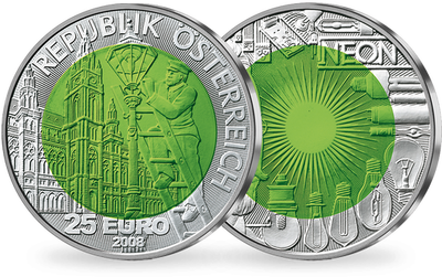 25 Euro Silber-Niob-Münze 2008 