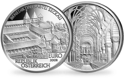 10-Euro-Silbermünze 2008 ''Abtei Seckau''