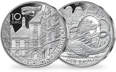 10-Euro-Silbermünze 2009 ''Der Basilisk''