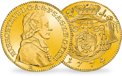Der erste Gold-Dukat des letzten Fürsterzbischofs von Salzburg 