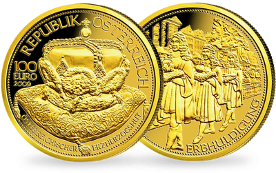 100-Euro-Goldmünze 2009 ''Österreichs Erzherzogshut''